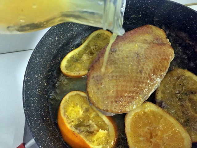 Petto di anatra all'arancia prepararlo in casa