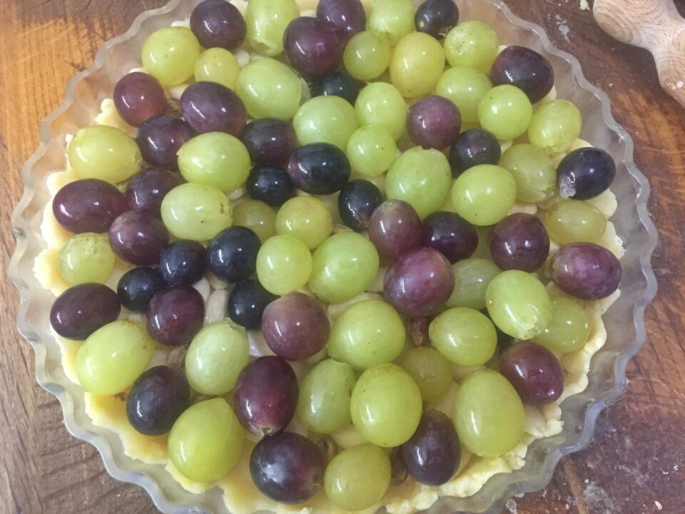 Uva in crostata dolce